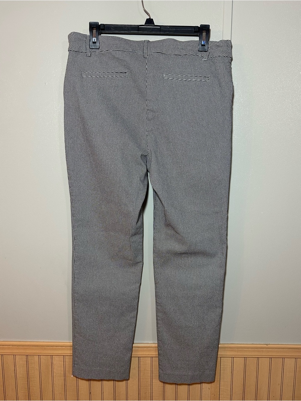 Hilary Radley Tummy Control Pull On Ankle Houndstooth Pants Business Casual